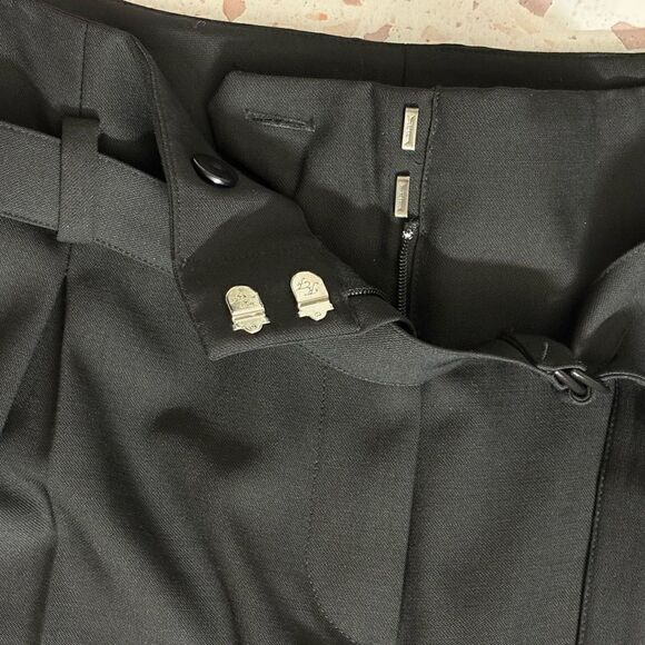 St. John Collection Wide Leg Wool Trouser in Black size 6 - Picture 3 of 15